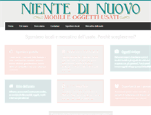 Tablet Screenshot of nientedinuovo.info